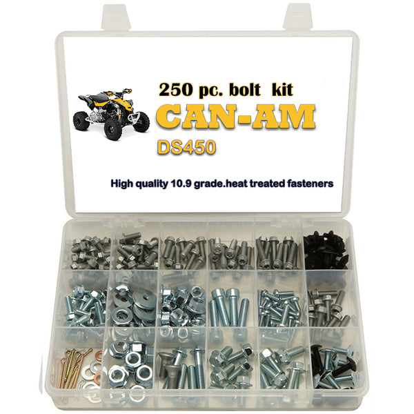 250PC Bolt Kit CAN-AM DS 450 650 ATV MX XC DS450 X Body Engine Frame DS650