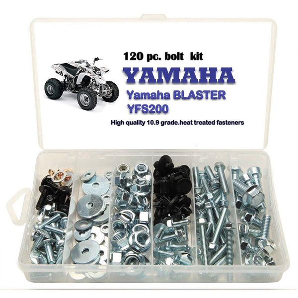120pc  Bolt Kit Yamaha Blaster YFS200  ATV QUAD Plastic Body Frame Engine Fenders