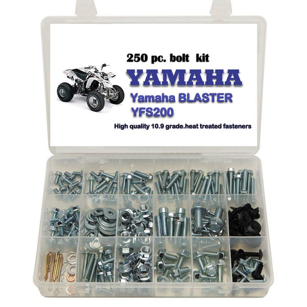 250pc Bolt Kit Yamaha Blaster YFS200 ATV QUAD Plastic Body Frame Engine Fenders