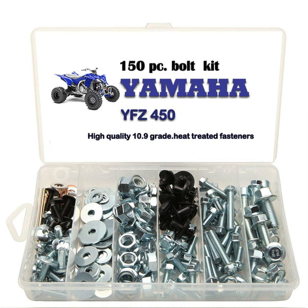 150pc YAMAHA YFZ 450 ATV Bolt Kit For Plastic Body Engine Lug Nuts Bumper